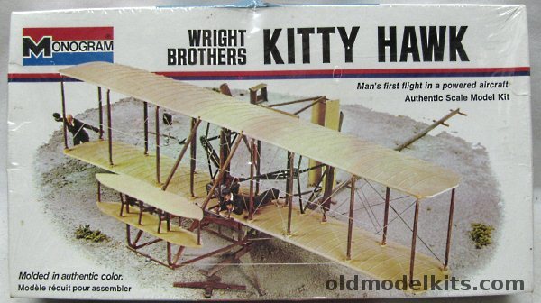 Monogram 1/40 Wright Brothers Kitty Hawk, 5300 plastic model kit